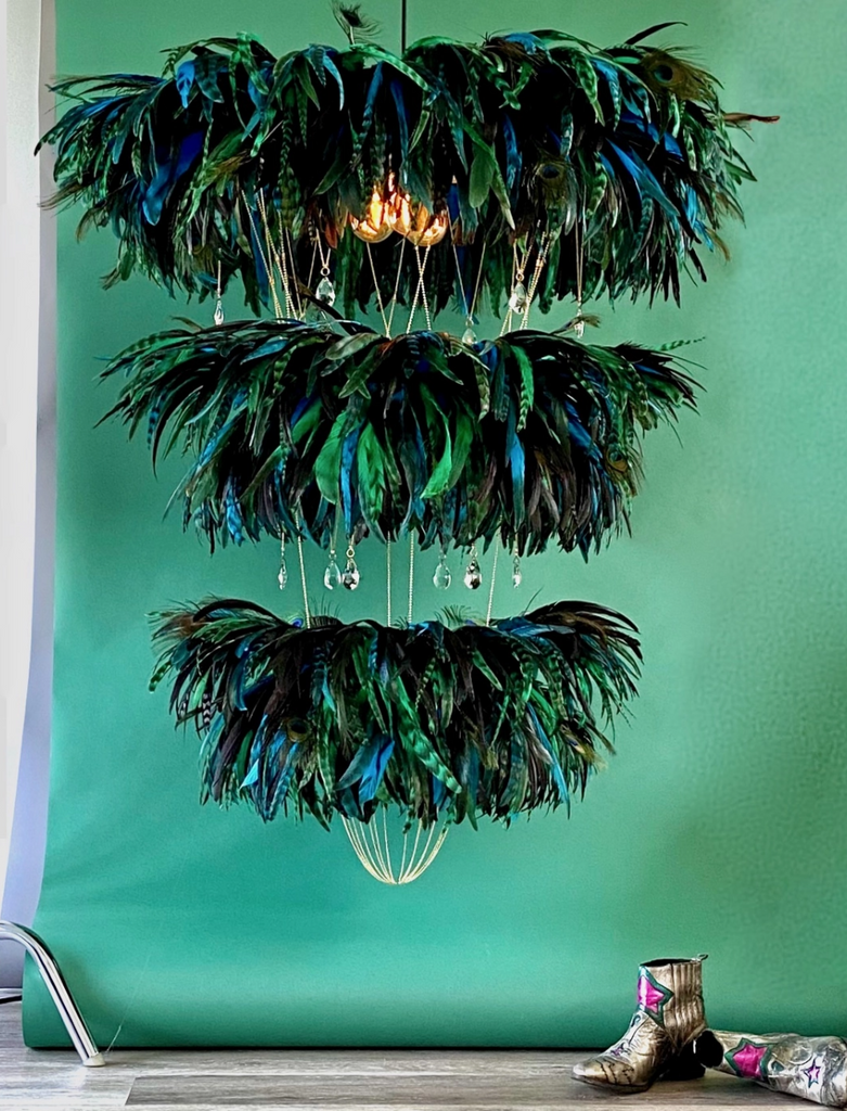 The Coco Feather Chandelier