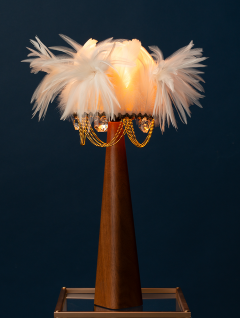 Introducing The Angelika feather table lamp