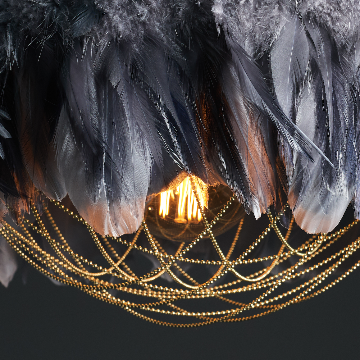 The Juliette Feather Lampshade